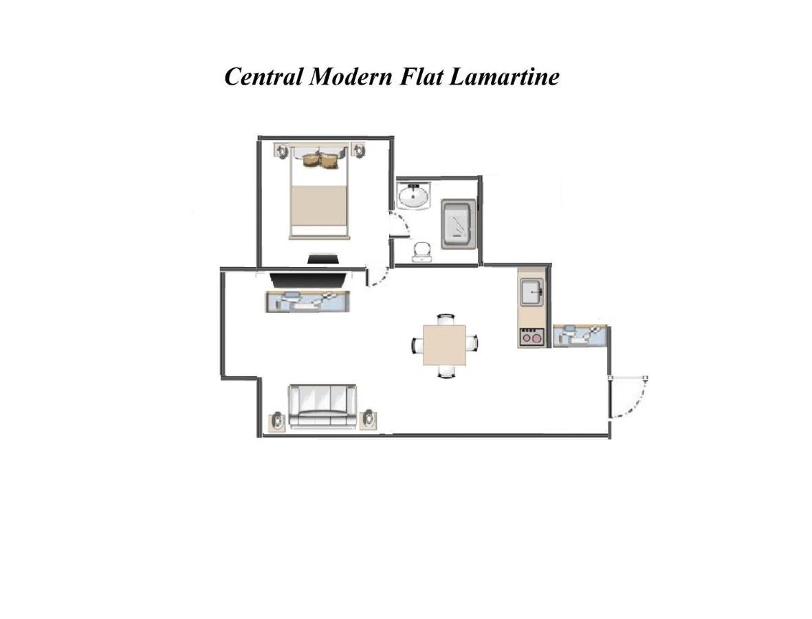 Central Modern Flat Lamartine Nizza Exterior foto